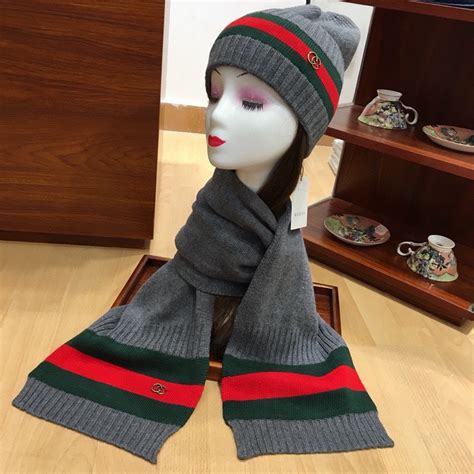 gucci beret price|Gucci beanie scarf set.